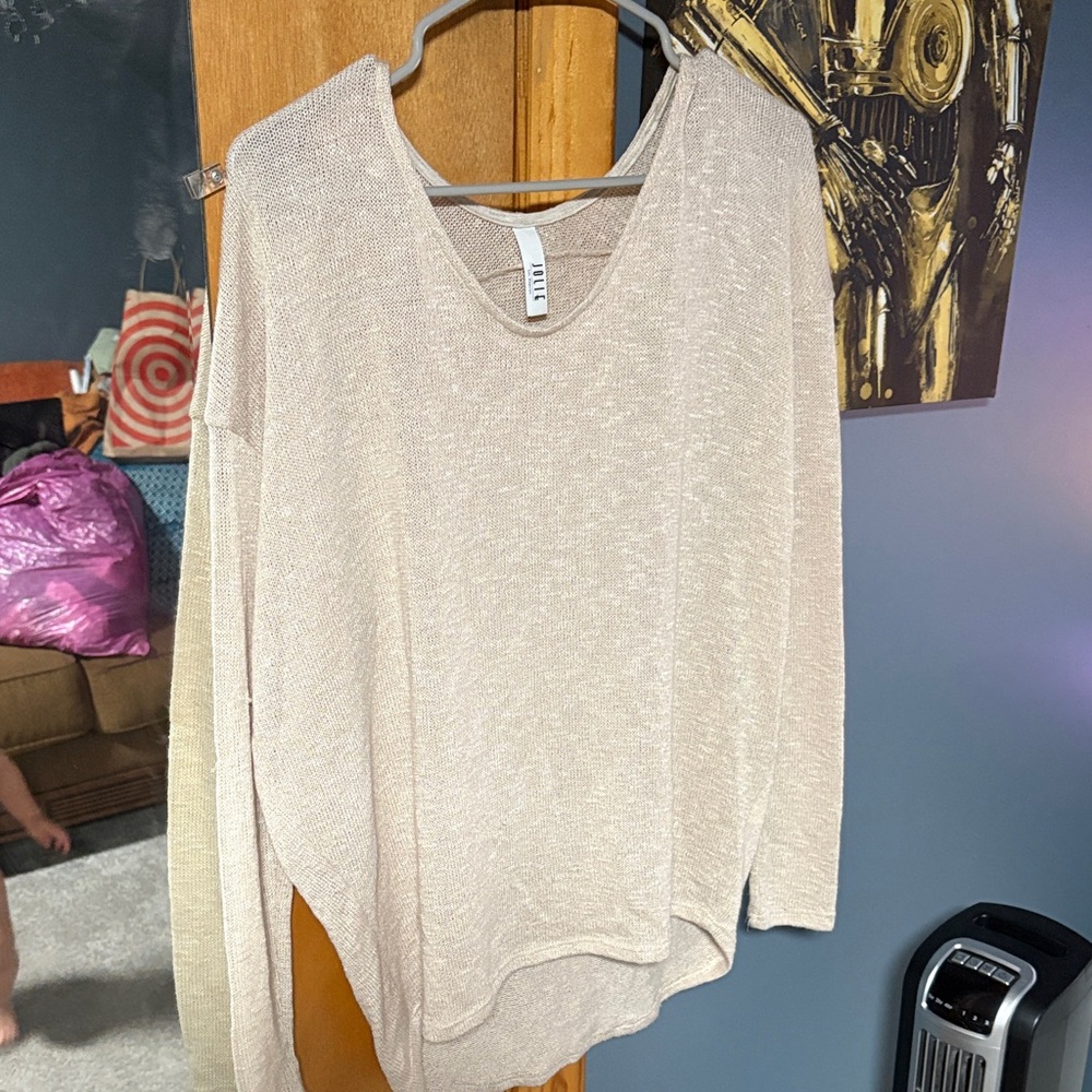 Cream light knit Sweater